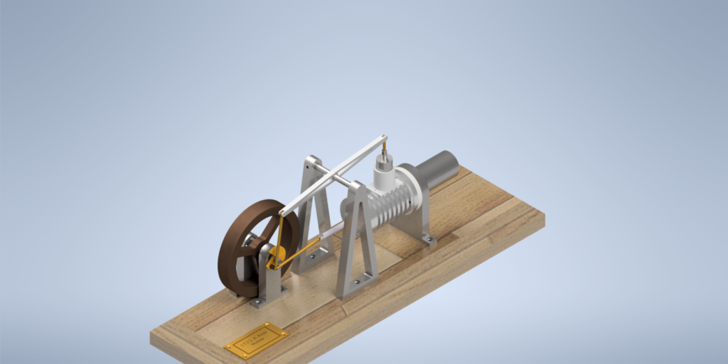 Motore Stirling realizzato su inventor, un CAD disponibile gratis per studenti 