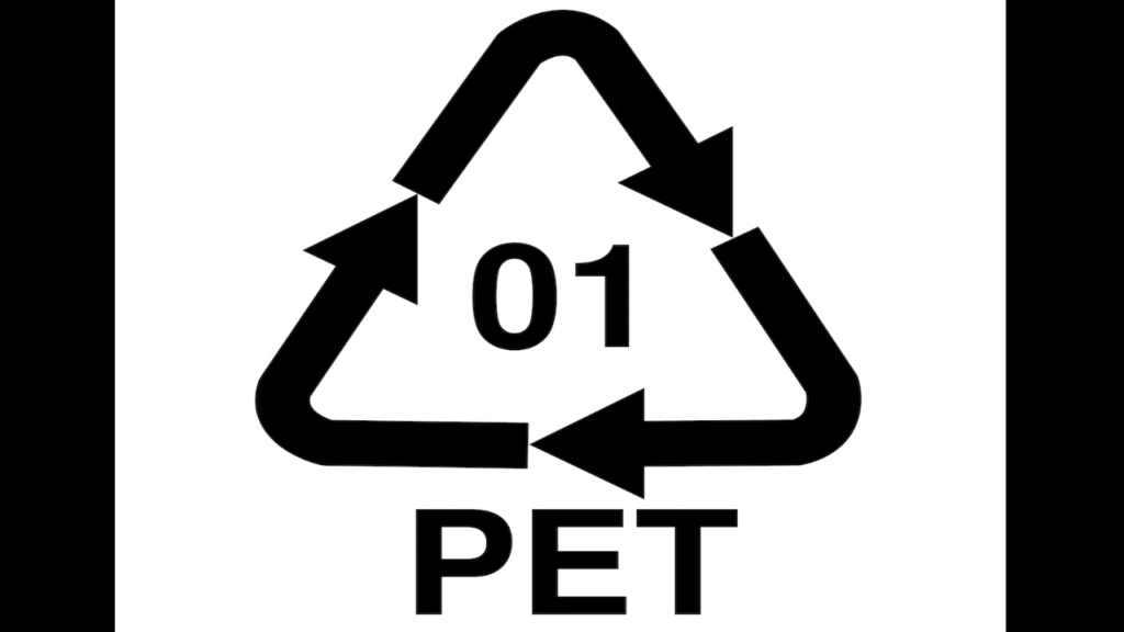 Simbolo del PET per il riciclaggio
